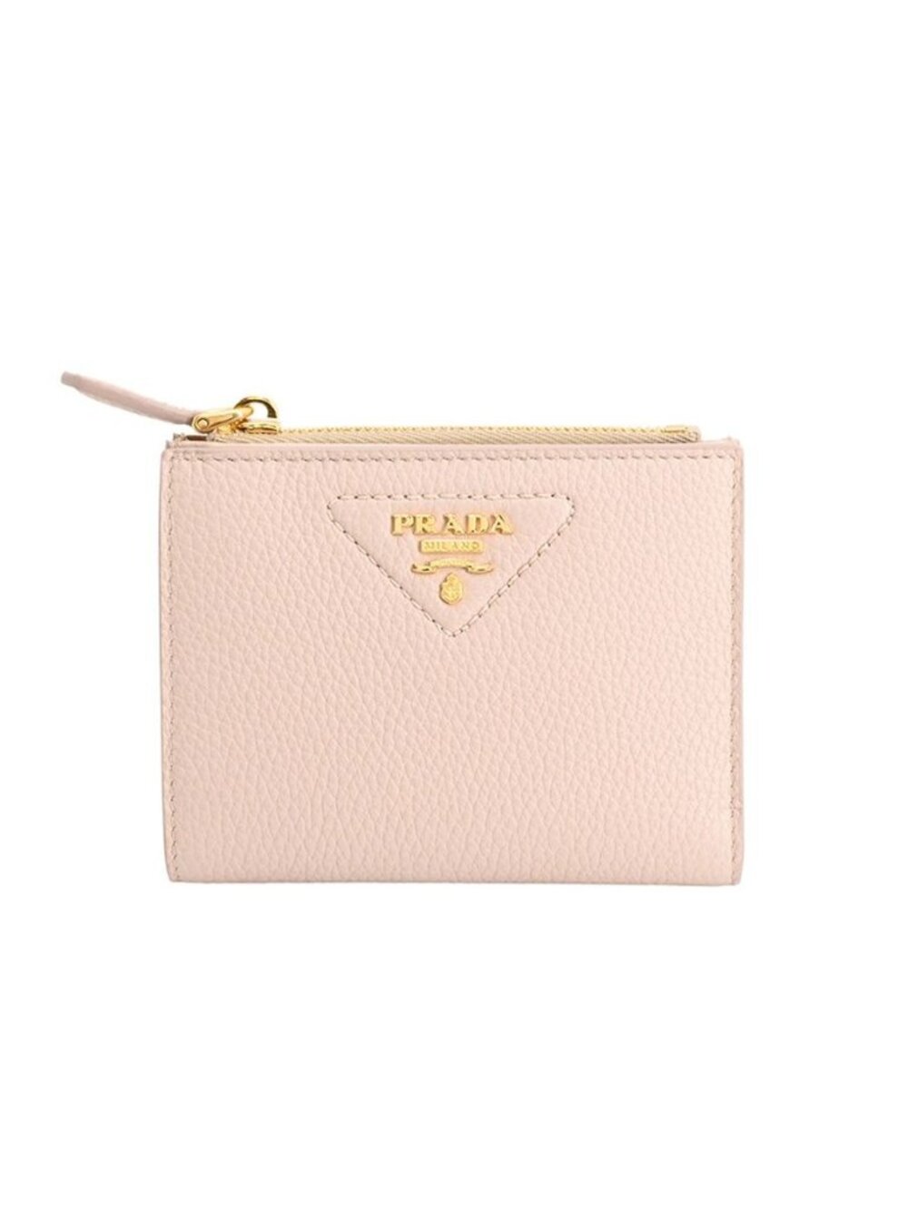 Prada Bifold Wallet Vitello Daino Leather Mini